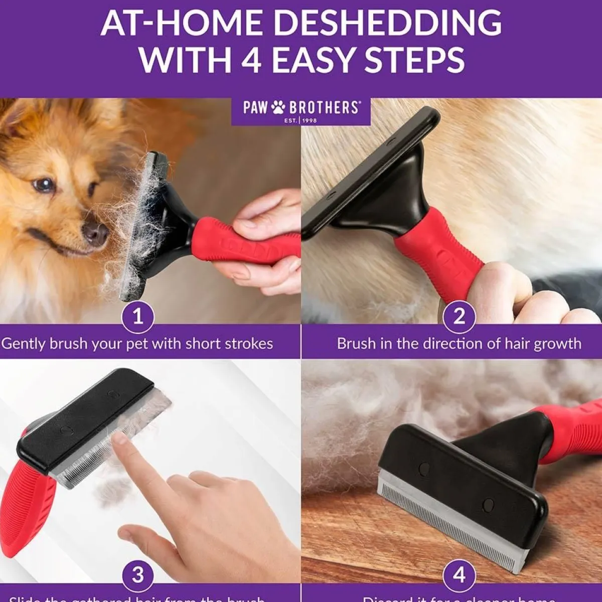 Ryan's Pet Supplies Paw Brothers Deshedding Tool