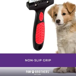 Ryan's Pet Supplies Paw Brothers Double Sided Flex Slicker Brush (Soft/Small)