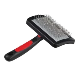 Ryan's Pet Supplies Paw Brothers Medium Soft Pin Universal Type Curved Slicker With Coated Pin Tips
