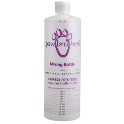 Ryan's Pet Supplies Paw Brothers 32 oz. Clear Plastic Shampoo Mixing Bottle Only (No Top)
