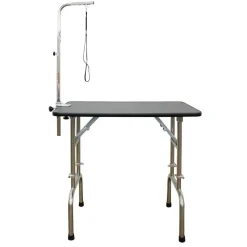Ryan's Pet Supplies Paw Brothers 48" Folding Grooming Table with Adjustable Legs & Arm