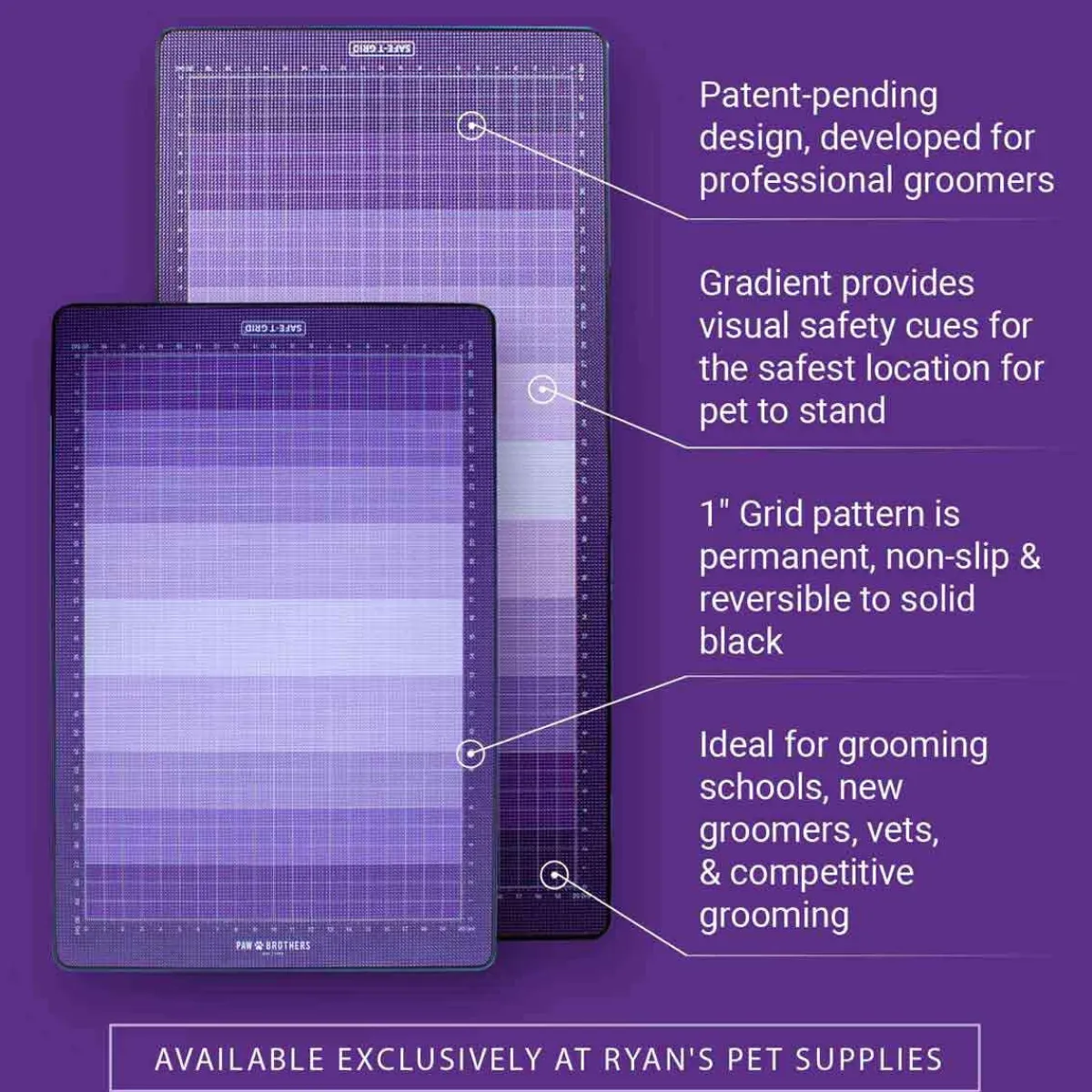 Ryan's Pet Supplies Paw Brothers Safety Grid Table Top PURPLE