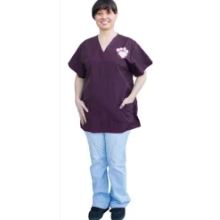 Ryan's Pet Supplies Paw Brothers Scrub Top With White Paw Heart Print 2X-Large