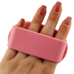 Ryan's Pet Supplies Paw Brothers Small Pink Rubber Curry Brush