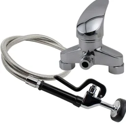 Ryan's Pet Supplies Paw Brothers Stainless Steel Spray Hose with 6" Center Faucet