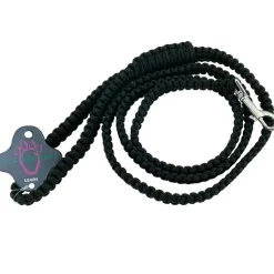 Ryan's Pet Supplies Paw Brothers 6' Tactical Cord Cobra Weave Lead Black