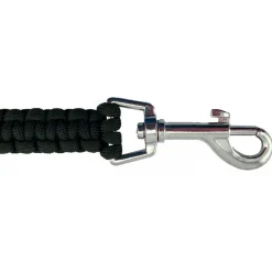 Ryan's Pet Supplies Paw Brothers 6' Tactical Cord Cobra Weave Lead Black