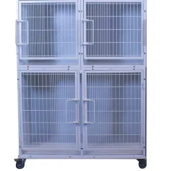 Ryan's Pet Supplies Paw Brothers White Modular Cage Med-Short Half Bank