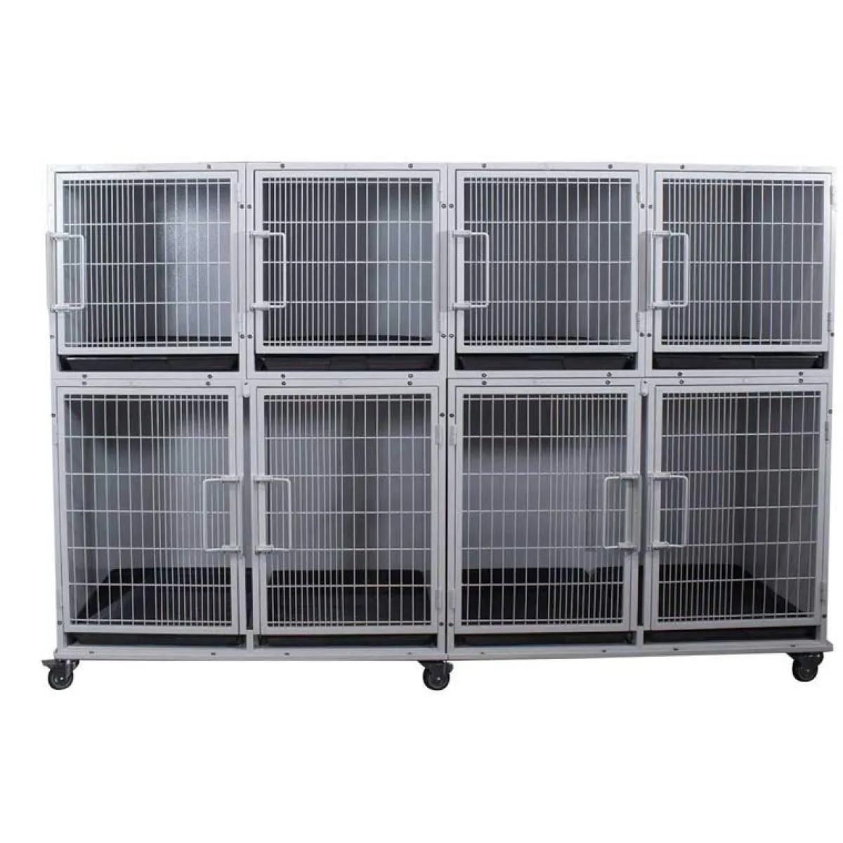 Ryan's Pet Supplies Paw Brothers White Modular Cage Med-Short Short Bank Complete