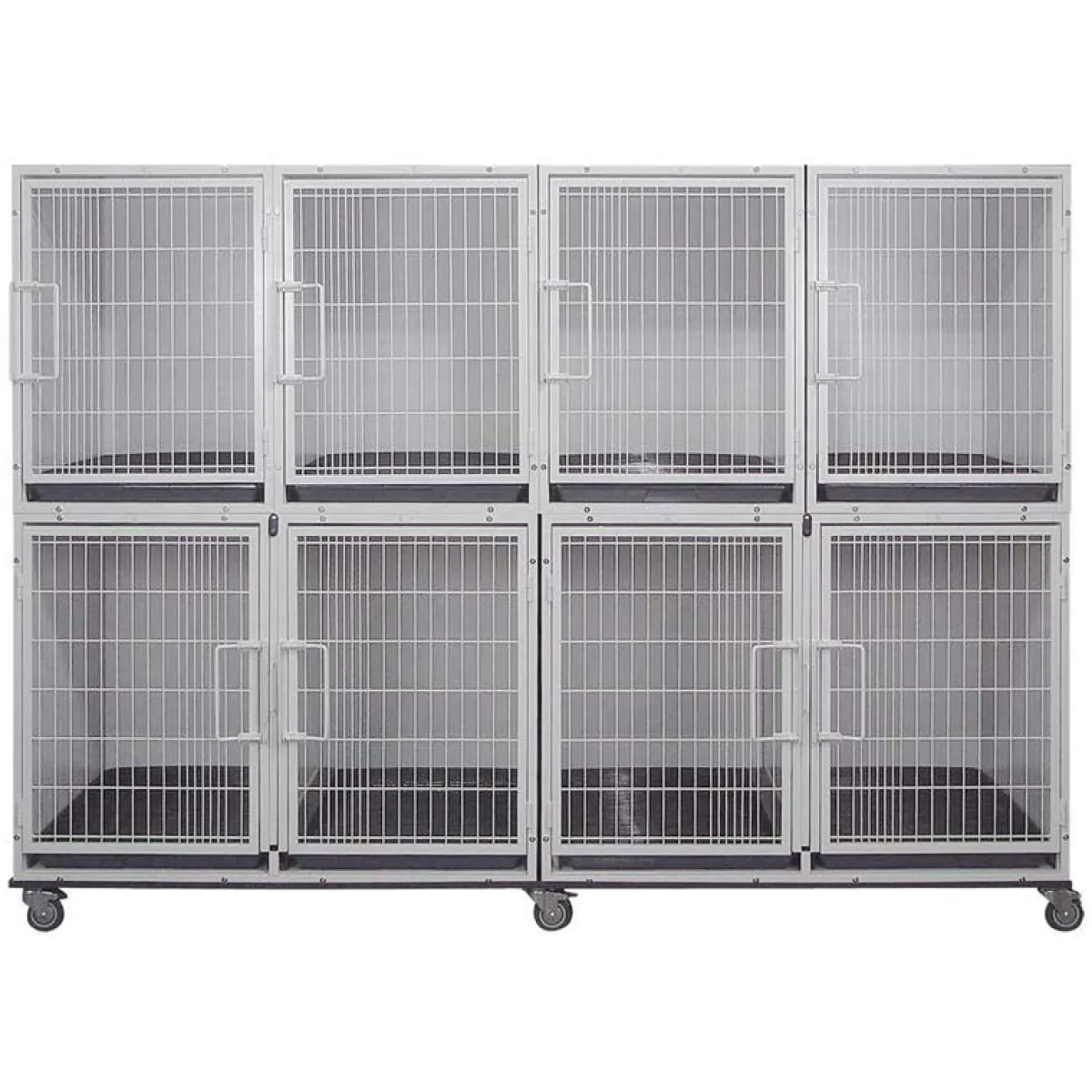 Ryan's Pet Supplies Paw Brothers White Modular Cage Short Bank Complete