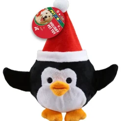 Ryan's Pet Supplies Petsport Holiday Plush Squeak Ball 4.5" Assorted