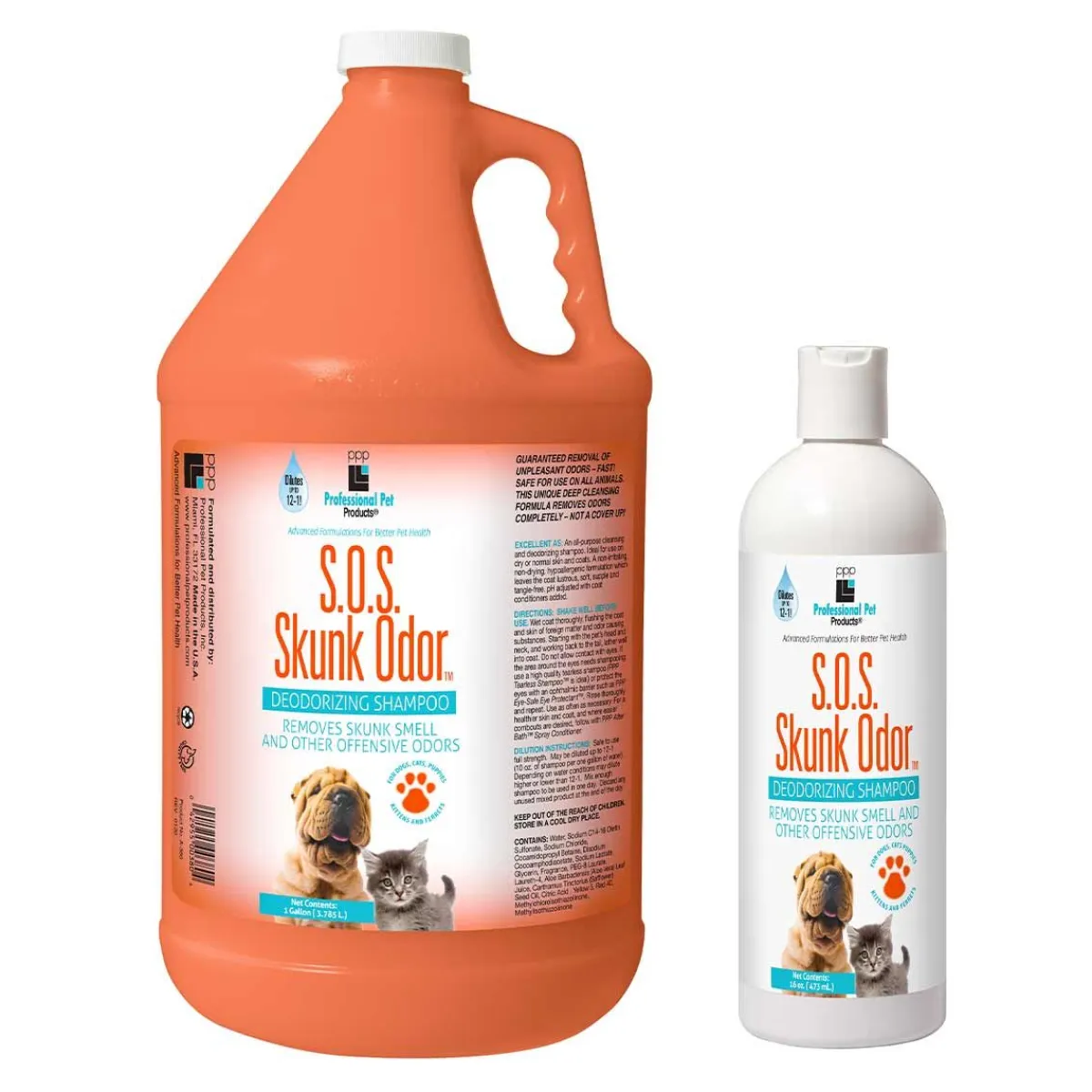 Ryan's Pet Supplies Professional Pet Products Skunk Odor Shampoo 12:1