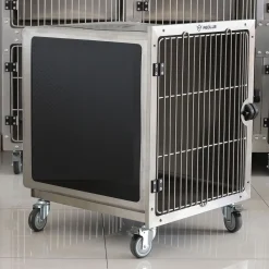 Ryan's Pet Supplies Professional Stainless Steel Modular Dog Cage - Half Bank