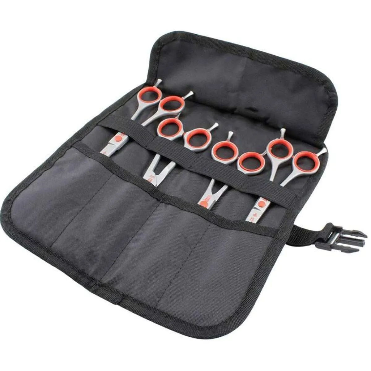 Ryan's Pet Supplies Rose Line Red Shear Set Of 4 With Case