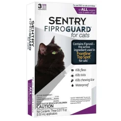 Ryan's Pet Supplies Sentry Fiproguard Topical For Cats And Kittens Squeeze-On Over 1.5 lbs 3 Count