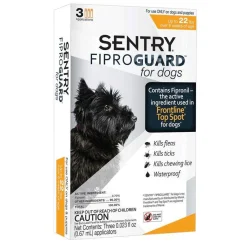 Ryan's Pet Supplies Sentry Fiproguard Topical For Small Dogs Squeeze-On 4-22 lbs 3 Count