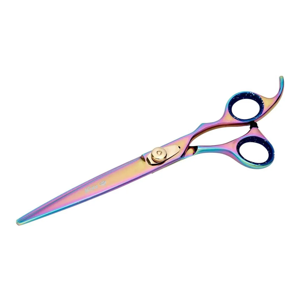 Ryan's Pet Supplies Stainless Steel Geib Kiss Gold Rainbow Grooming Shears