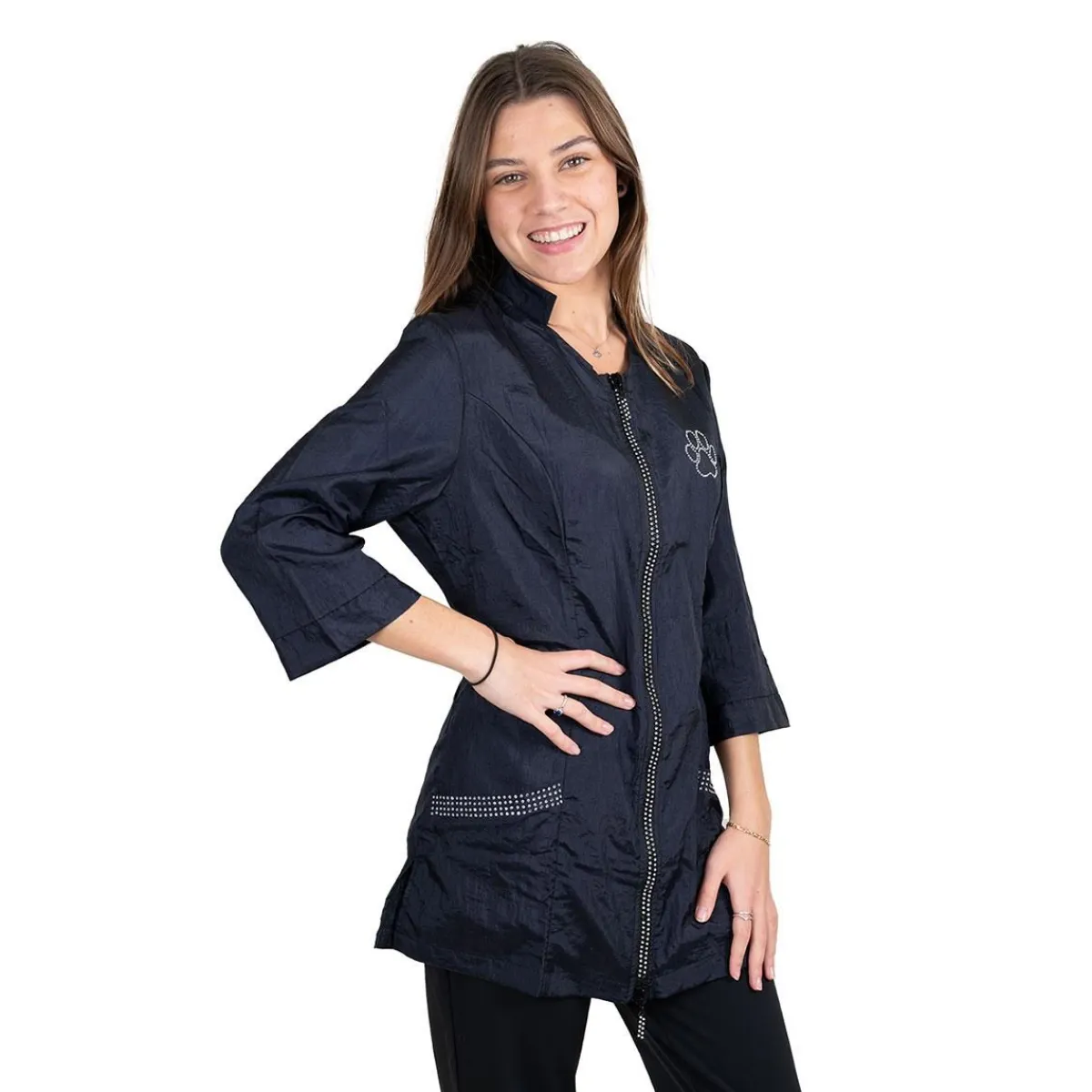 Ryan's Pet Supplies Tikima Aleria Jacket with Rhinestone Front Zipper 3X-Large