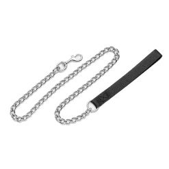 Ryan's Pet Supplies Titan Chain Leash With Nylon Handle 4' (4.0mm)