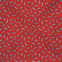 Ryan's Pet Supplies Tossed Bones Red Pet Bandana