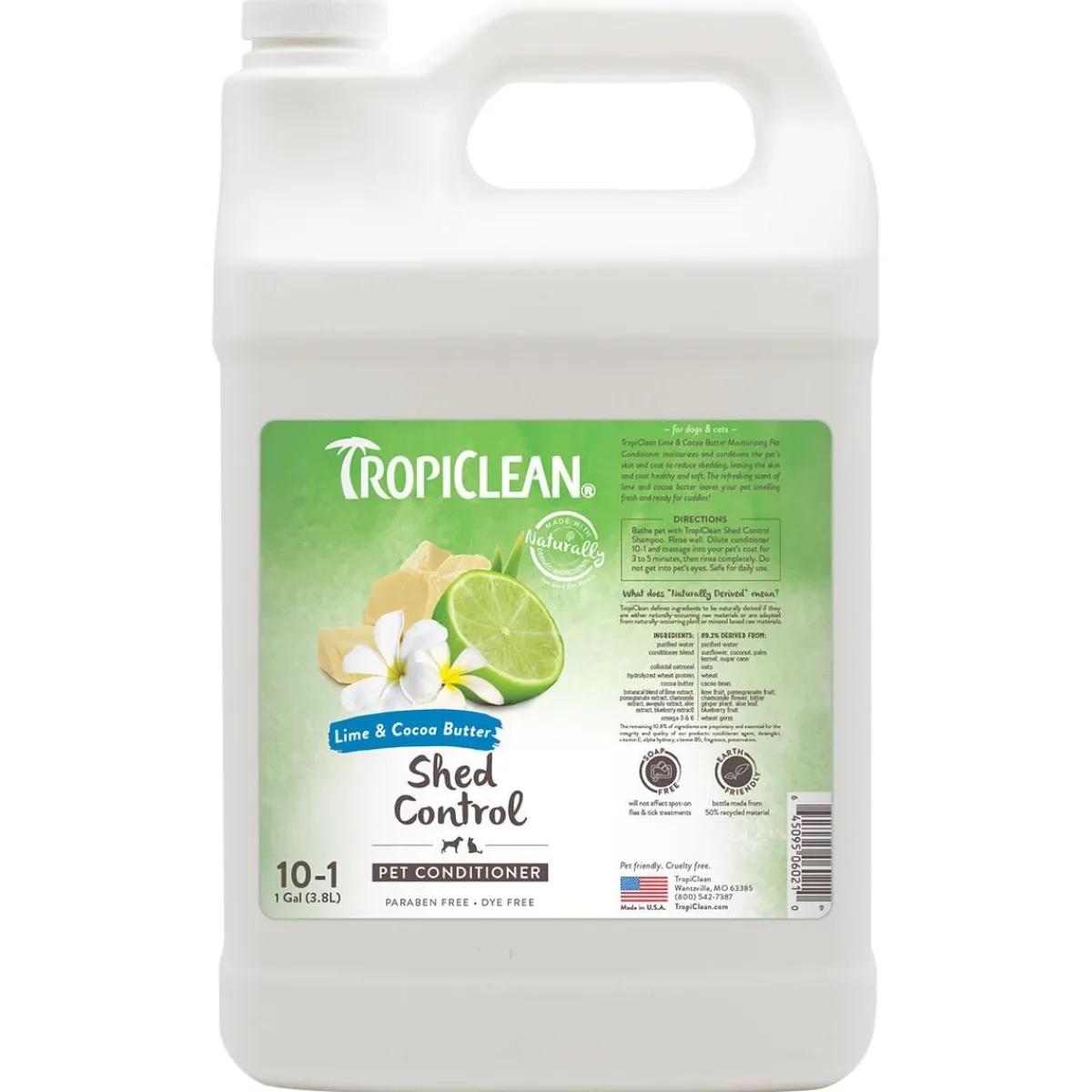 Ryan's Pet Supplies Tropiclean Deshedding Lime & Cocoa Butter Conditioner