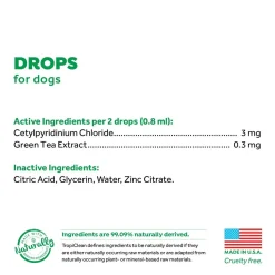 Ryan's Pet Supplies Tropiclean Fresh Breath Drops Water Enhancer 2.2 oz