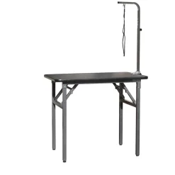 Ryan's Pet Supplies Value Groom Folding Grooming Table W/ Arm 30"x19"x32"