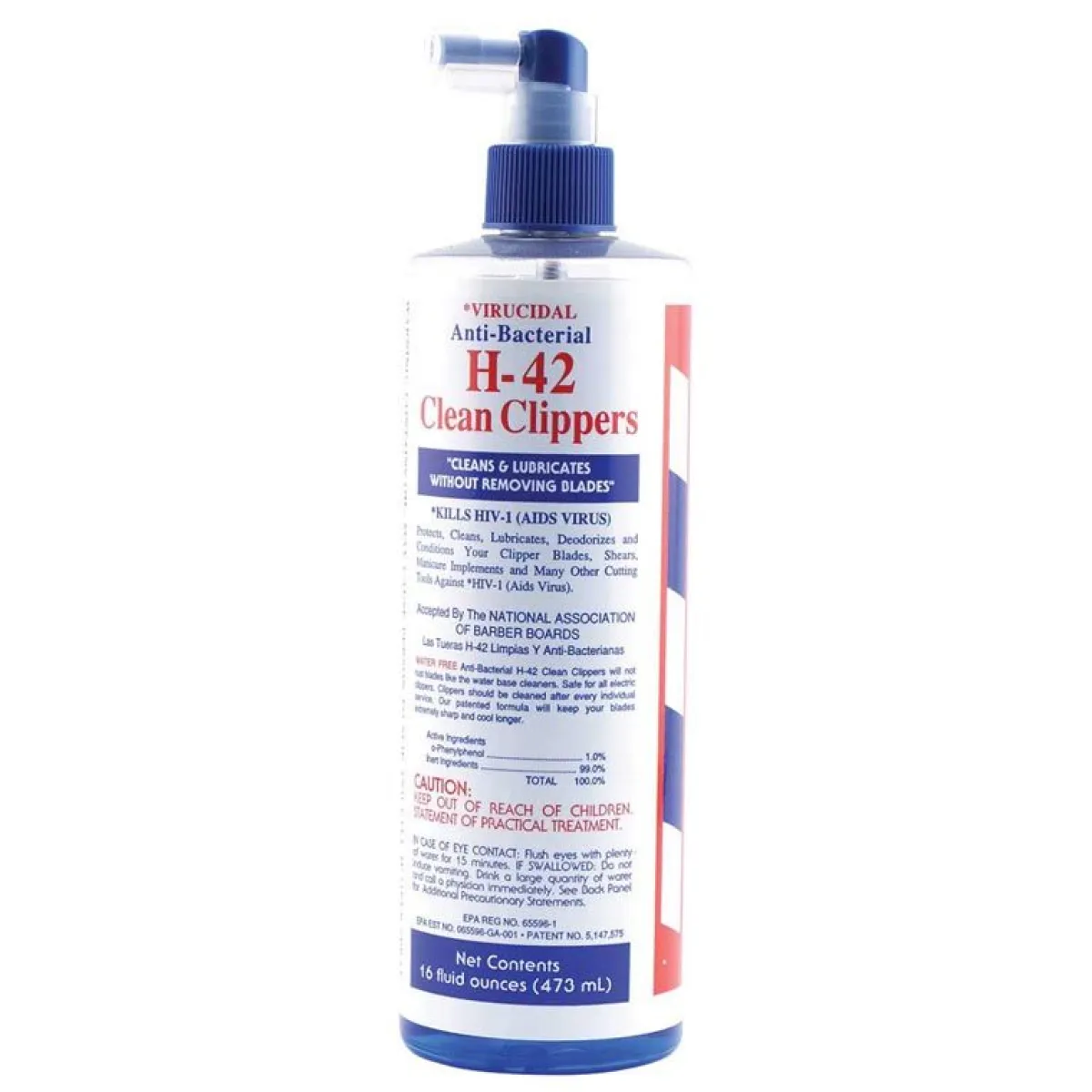 Ryan's Pet Supplies Virucidal Anti-Bacterial H-42 Clean Clippers Spray - 16oz