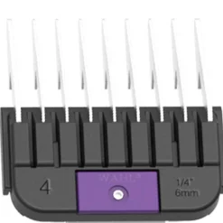 Ryan's Pet Supplies Wahl Stainless #4 Steel Guide Comb For Clippers - 1/4"