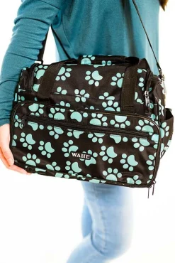 Ryan's Pet Supplies Wahl Travel Paw Print Bag Turquoise
