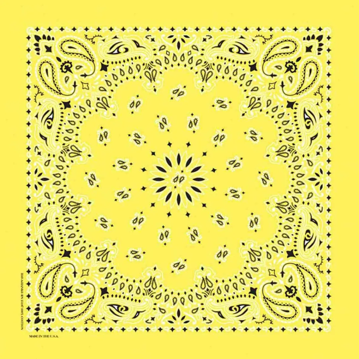 Ryan's Pet Supplies Yellow Paisley Pet Bandana