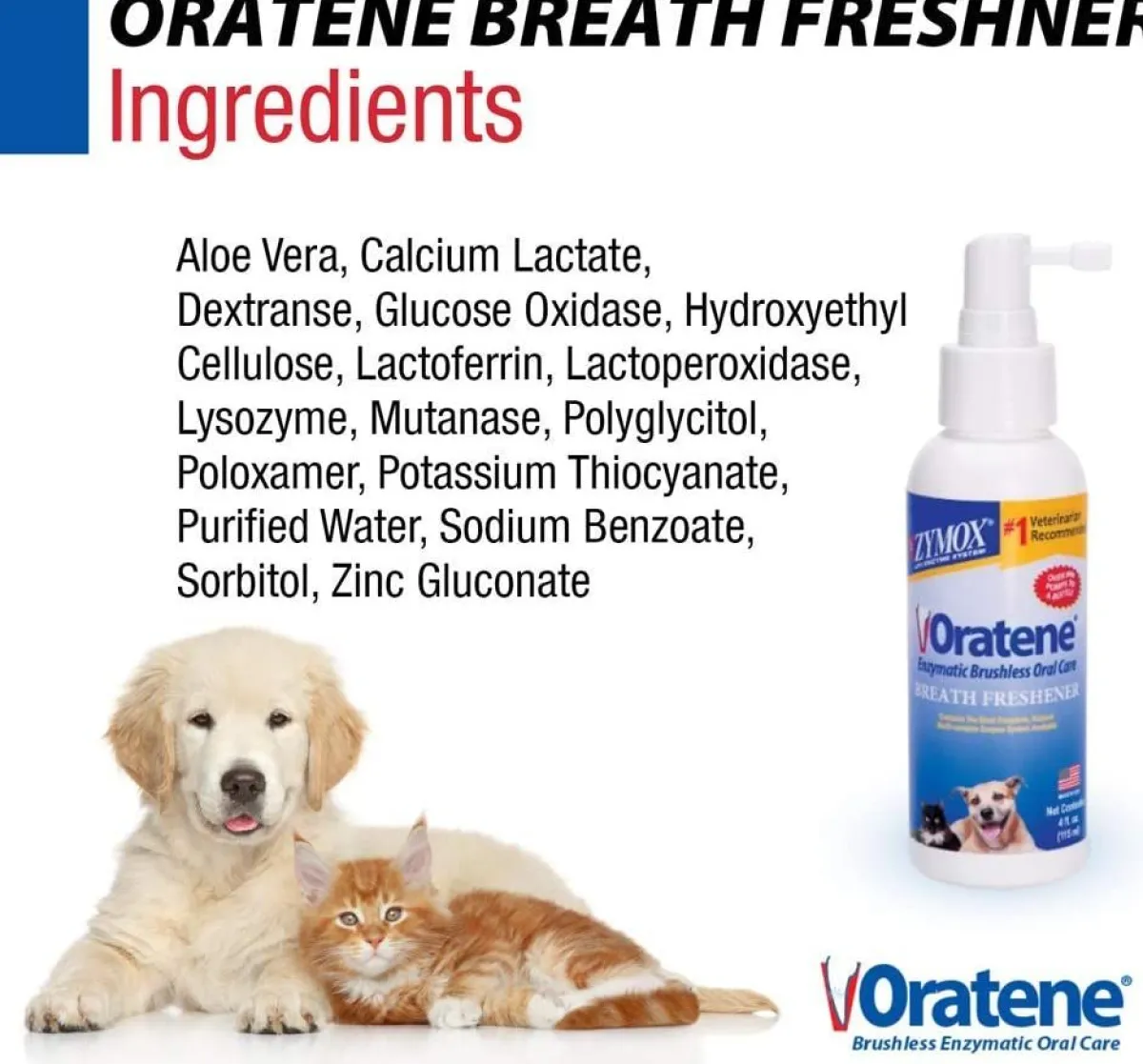 Ryan's Pet Supplies Zymox Oratene Pet Breath Freshener - 4 oz